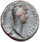 Senneville centre : monnaie gallo-romaine (Hadrien)